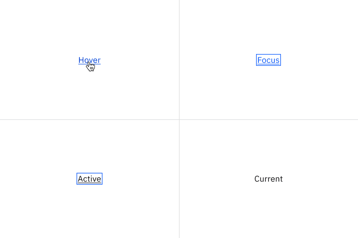 Breadcrumb interactive state color