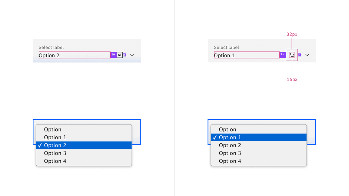 Structure and spacing measurements for fluid select with AI
