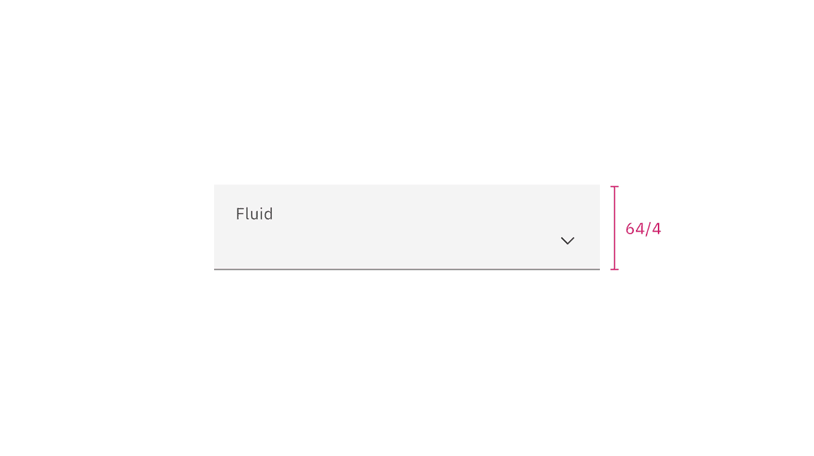 Select fluid size