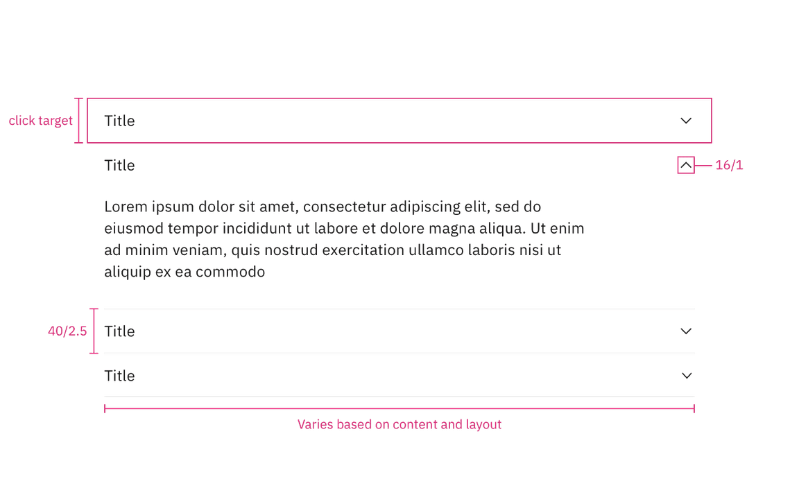 Structure measurements for flush accordion alignment